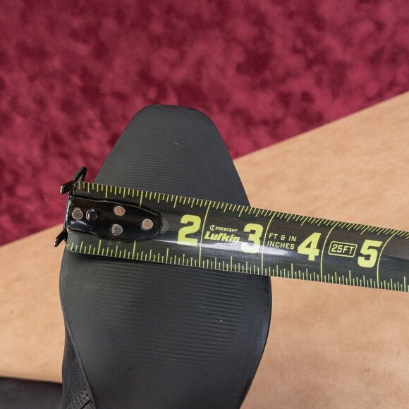 Dune London Women Saviour Black Leather Dress Heel Knee Boots sz 8US EUR39 - Picture 6 of 10